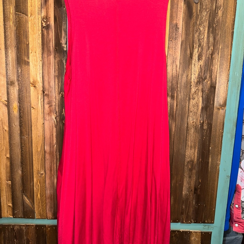 Altar'd State Vibrant Red Maxi Dress